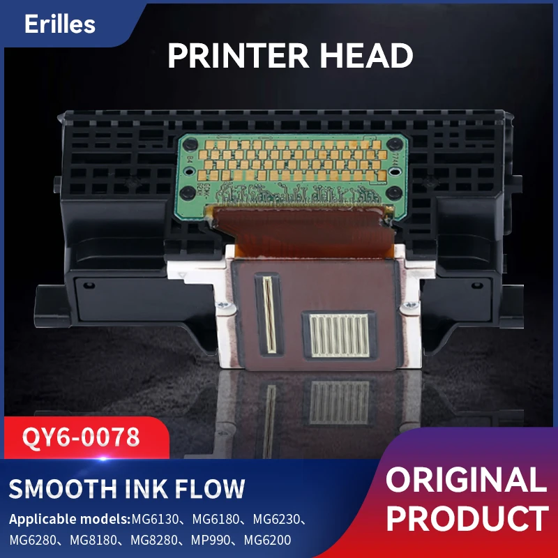 Printhead QY6 0078 Printer Head Print Head for Canon MG6130 MG6180 MG6230 MG6280 MG8180 MG8280 MP990 Printer Part QY60078