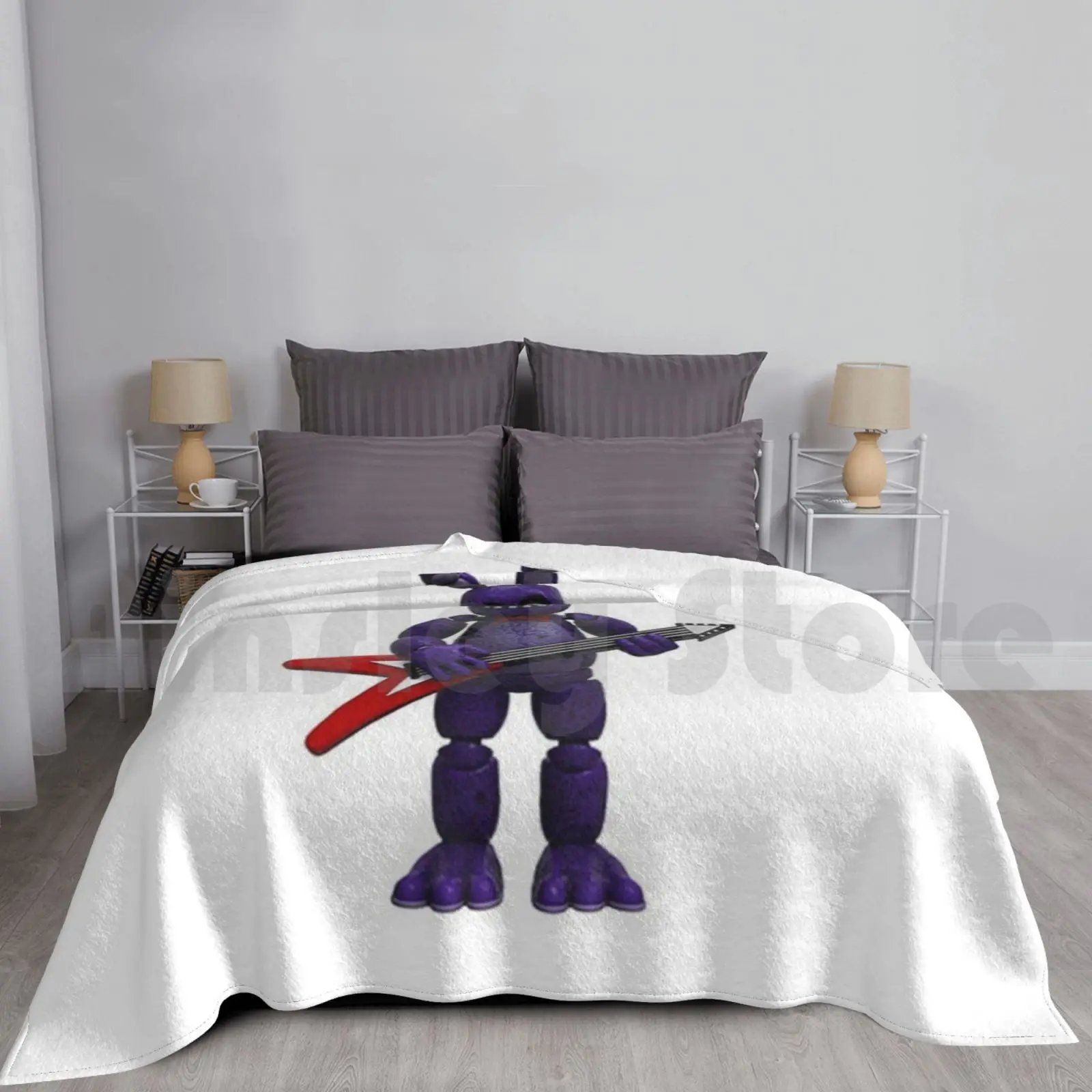 Five Nights At-Bonnie Blanket Fashion Custom Five Nights At Fnaf Freddie Chica