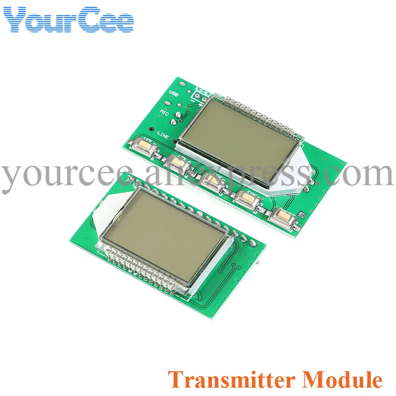 FM Radio Transmitter Module PLL LCD Digital Wifi Wireless Stereo Board LCD Display Noise Reduction 50-18KMHz