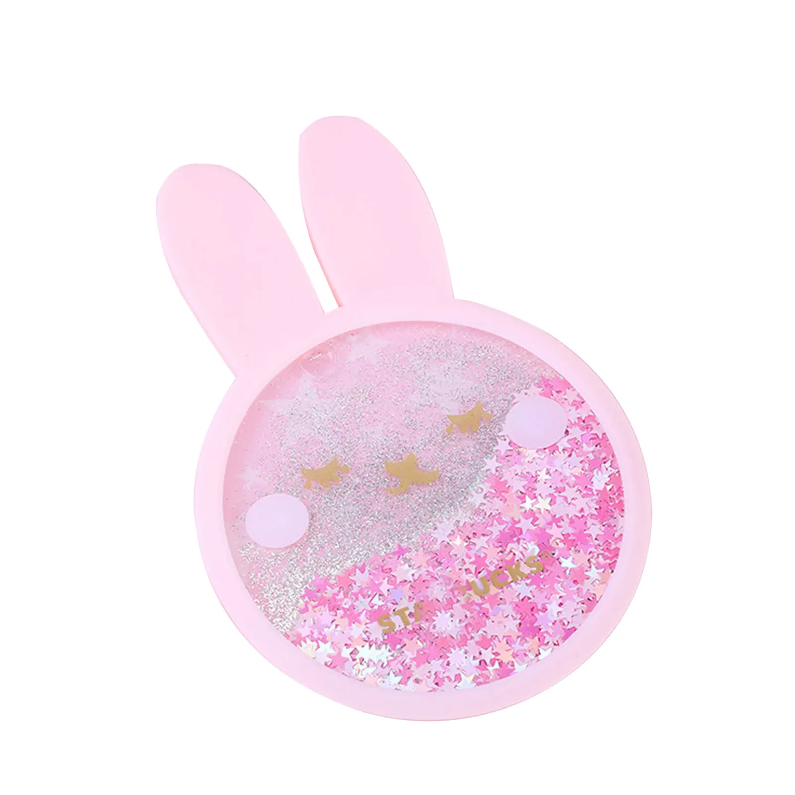 Cute Silicone Coaster Non Slip Rabbit Romantic Cherry Blossom Season Ocean Rainbow Quicksand Water Cup Mug Placemat Cushion 2021