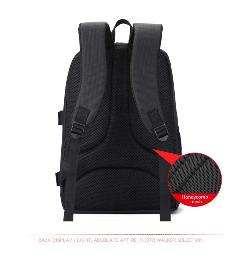 Waterproof DSLR SLR Camera Backpack Digital Camera Bag Multi-functional Photo Drone Case Waterproof Outdoor Photography Backpack