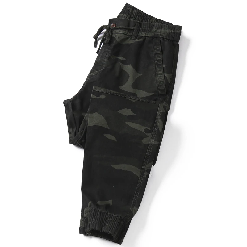 BAPAI Men Oversize Cargo Pants Black Pocket Camouflage Pants Harem Joggers Harajuku Sweatpant Hip Hop Tactical Trousers