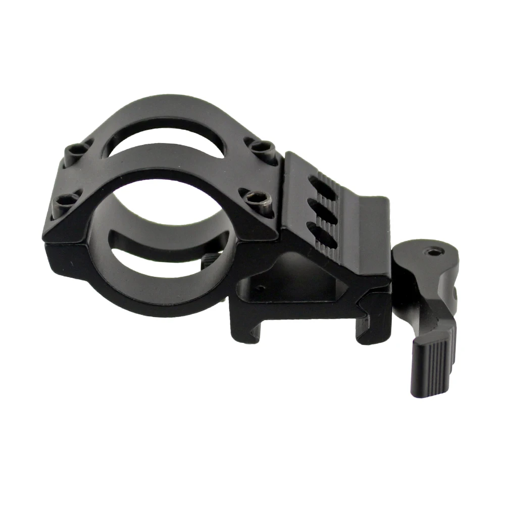 Tactical Quick Release 25.4MM Ring Offset 20mm Flashlight Torch Rifle Scope Rail Picatinny Weaverer Mount Base Ar15 Holde