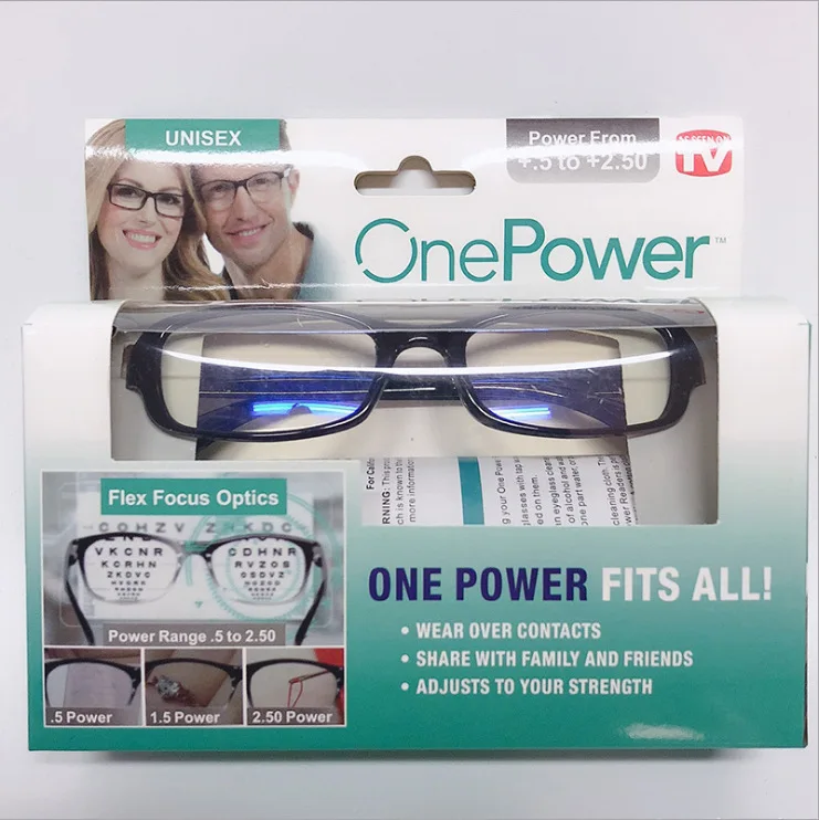 Multifokale One Power Readers Seen on TV Setzen Sie alles in einen klaren Fokus auf. Automatische Anpassung der Lesebrille Brillen +5 bis +250 – Detail 1