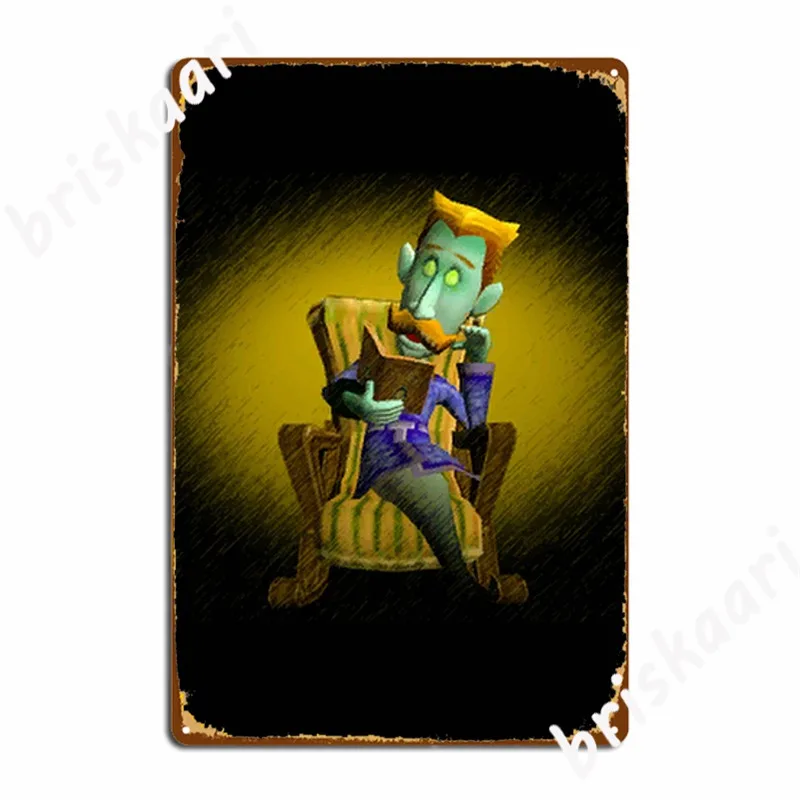 Luigi’S Mansion: Neville Portrait Metal Sign Club Home Home Design Wall Decor Tin Sign Poster