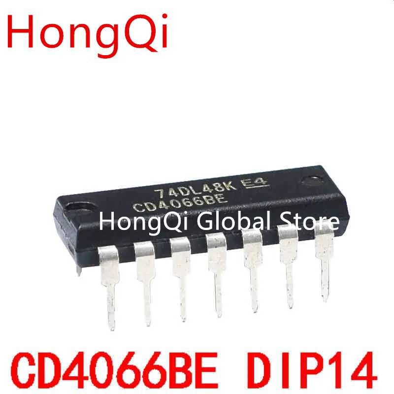 10PCS 100% NEW CD4066 CD4066BE 4066 4066BE DIP-14 Dip14 Switch Chip IC