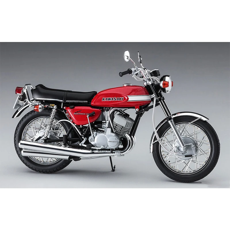 1/12 Hasegawa Plastic Assembled Car Model Toy Kawasaki 500-SS/MACH III H1 Later Version Motorcycle Static Model DIY Assembl21731