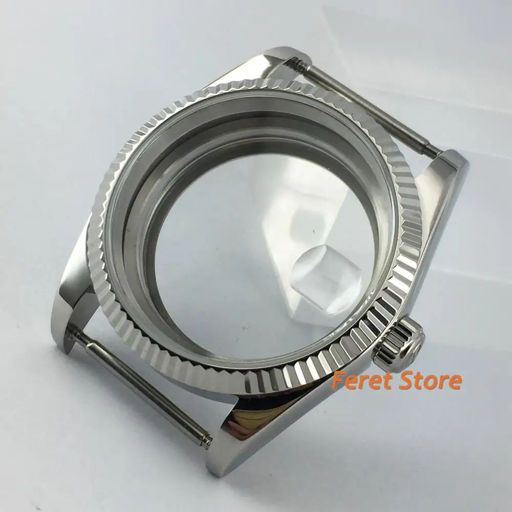 

Parnis 36mm Stainless case sapphire glass watch case fit ETA 2836,Miyota 8205 8215 821A 82 series，Mingzhu DG 2813 3804 movement