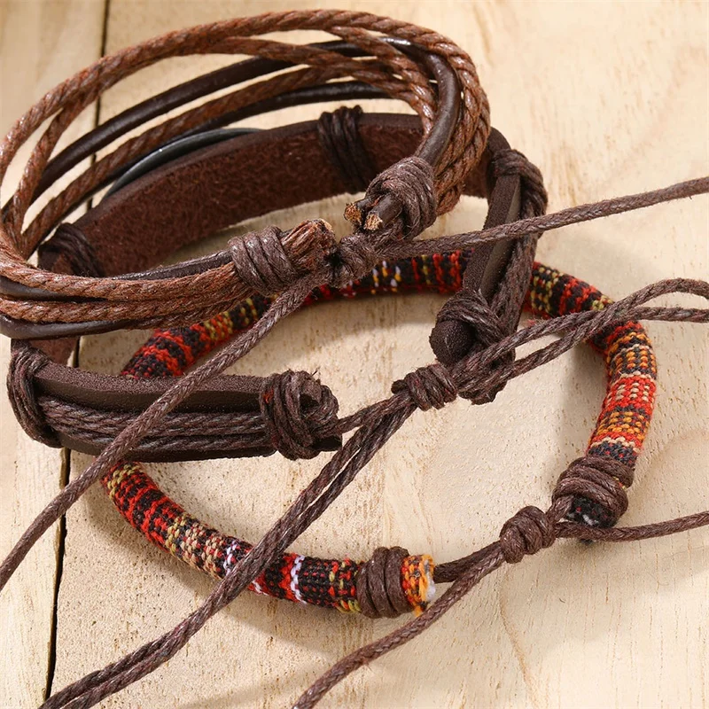 IFMIA Retro Fashion Wood Bead Multilayer Leather Bracelet Bangle Woman Vintage Charm Pendant Bracelets 2019 Pulseira Jewelry New