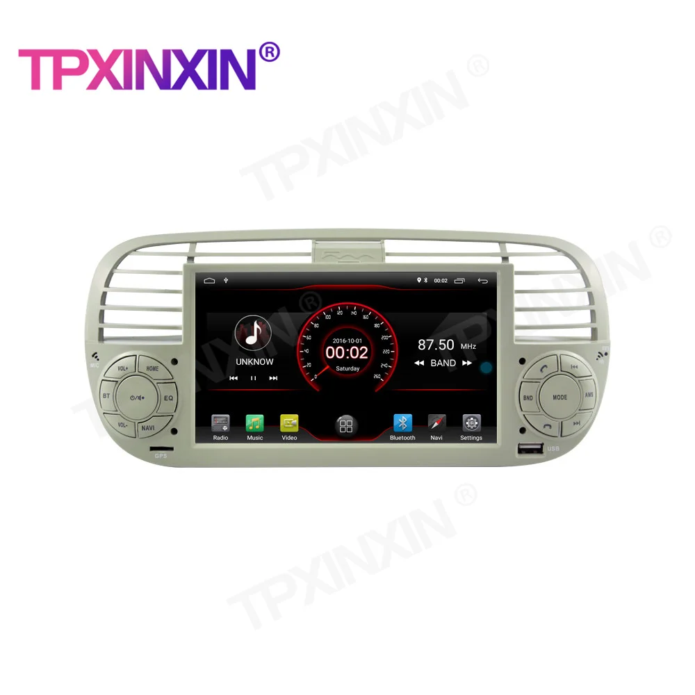 Android10.0 For FIAT 500 2007-2014 Car Multimedia Player GPS Navi Audio Stereo Screen DVD Head Unit Tape Recorder