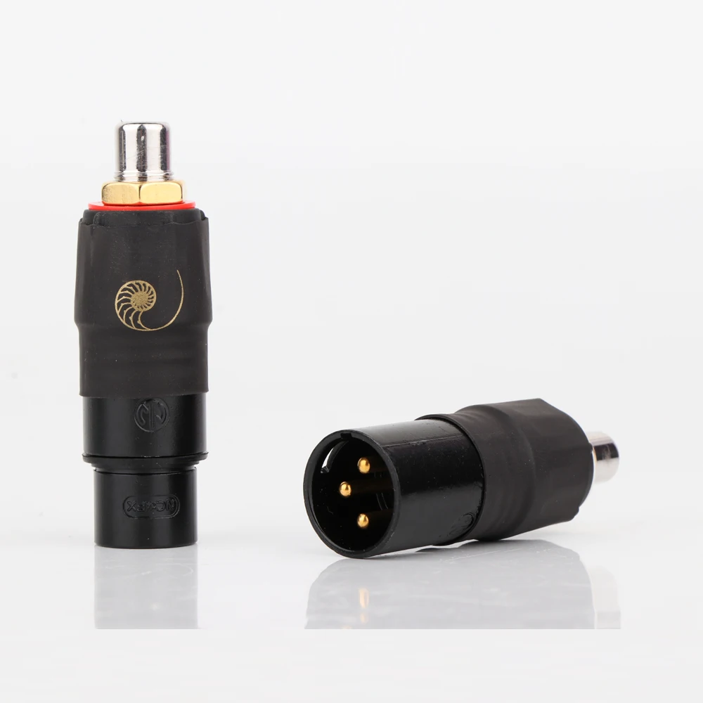 Wysokiej jakości Cardas XLR do RCA kobieta Adapter gniazda Pated czerwony dla HIFI złącze Audio XLR do RCA kobieta męski Adapter