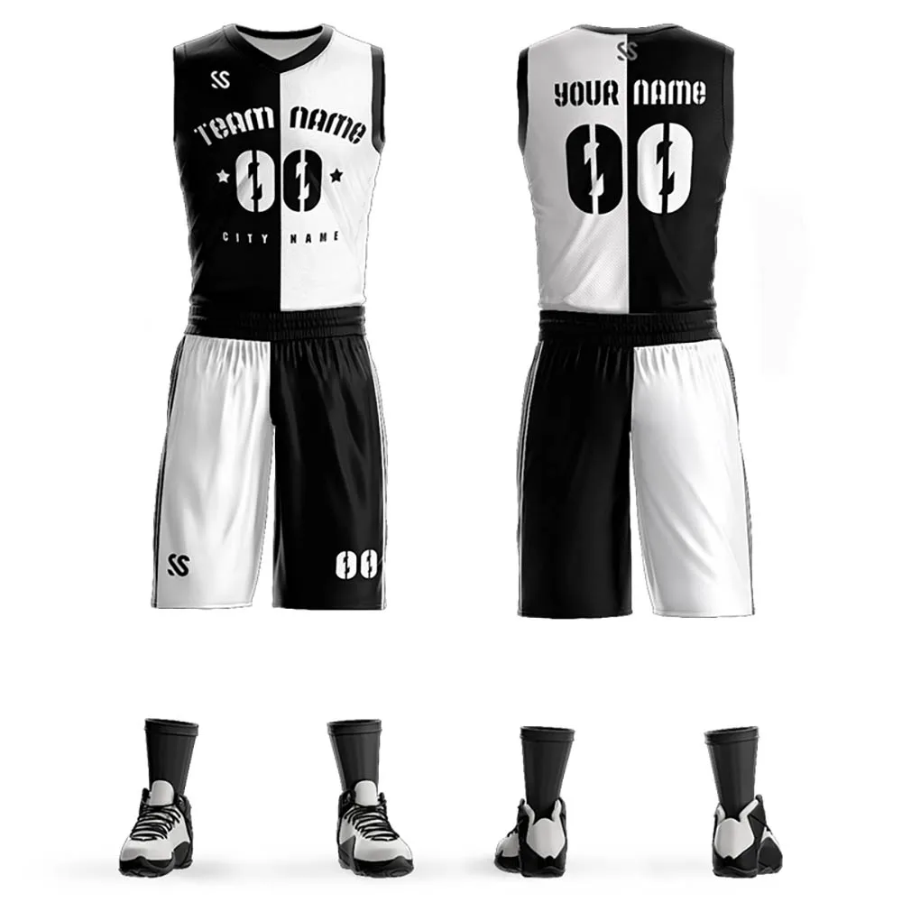 Custom Basketball Jersey Set Add Team Name Number Basketball Shirt Outdoor Game Training