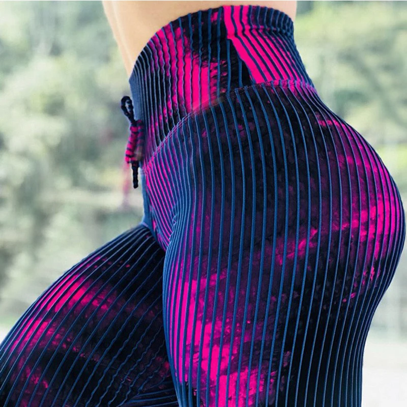 New Scrunch Butt Yoga Leggings Push Up Skinny Slim Pencil Pants Fitness Print F… - Image 2