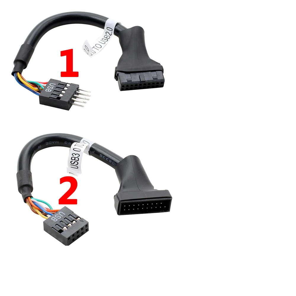 NEW Flexible Material USB3.0 20Pin Male To USB2.0 9Pin Motherboard Female Cable Use For CD-ROM Floppy Drive Panel