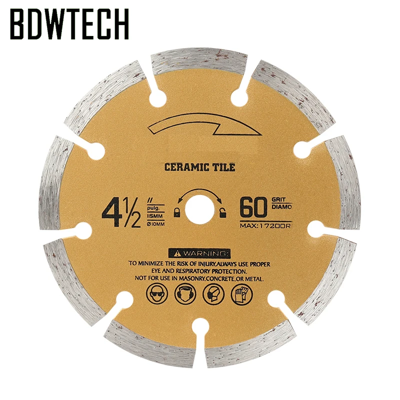 شحن مجاني 115 مللي متر شفرة المنشار ل BDEWTECH BTC02 التعميم المنشار 115x10 مللي متر عودة مجانية