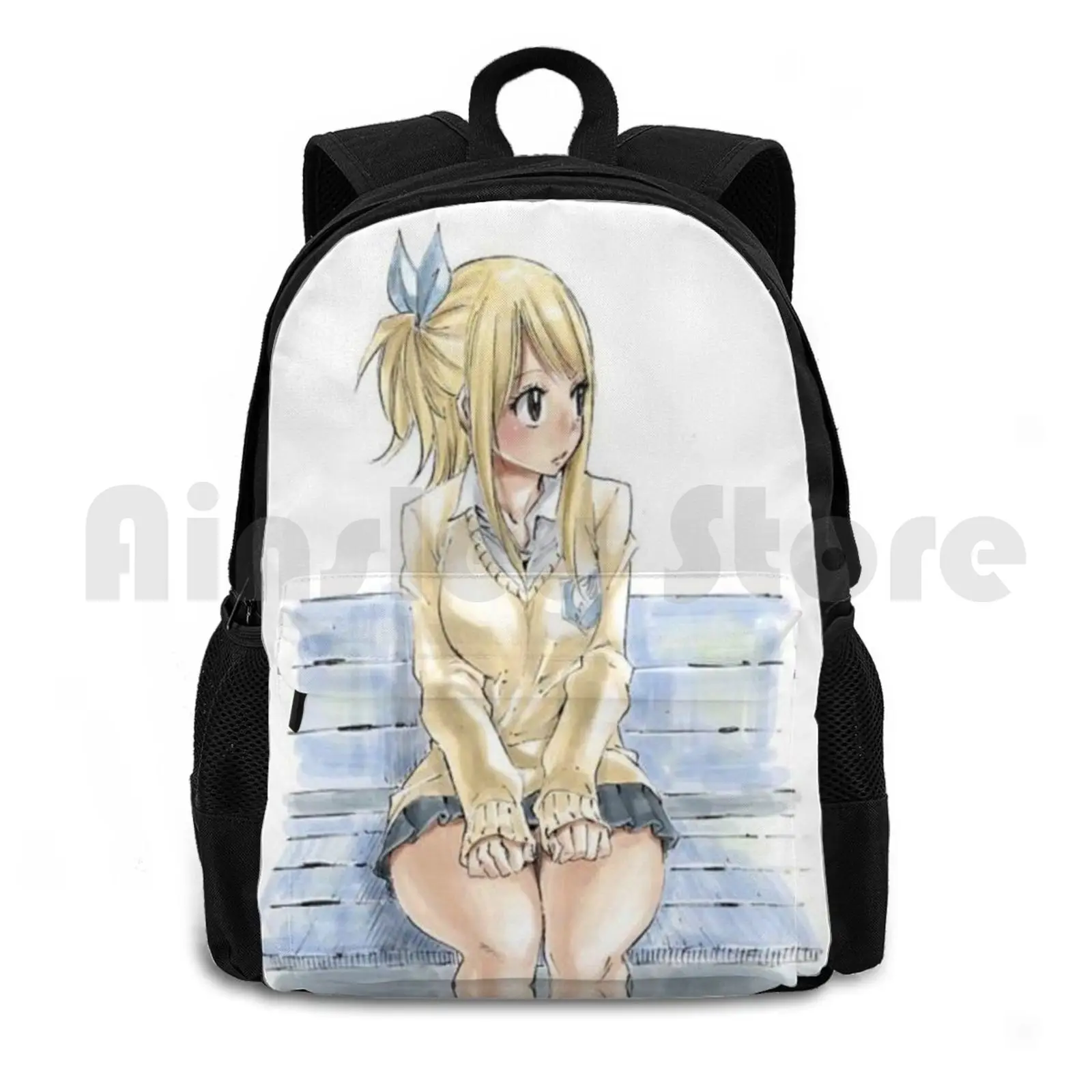 

Lucy Outdoor Hiking Backpack Waterproof Camping Travel Lucy Ecchi Manga Sexy Anime Ladie Natsu Mirajane