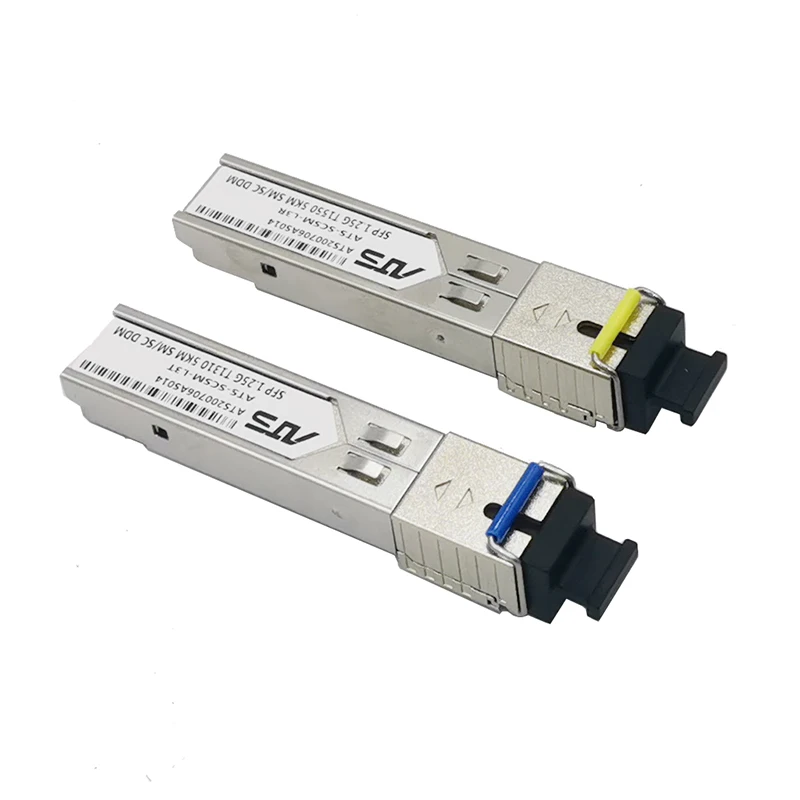 SFP Module 1.25G SC BiDi 1310nm/1550nm WDM switch  SFP Transceiver module with Switch with DDM Function Compatible with Mikrotik