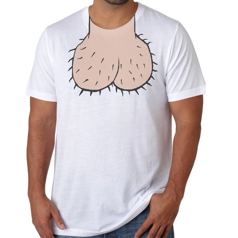 Men Funny Halloween Dick Head T-shirt Costume Party Gift Fun Tees Short Sleeve T-Shirts White Tops Tees 2020