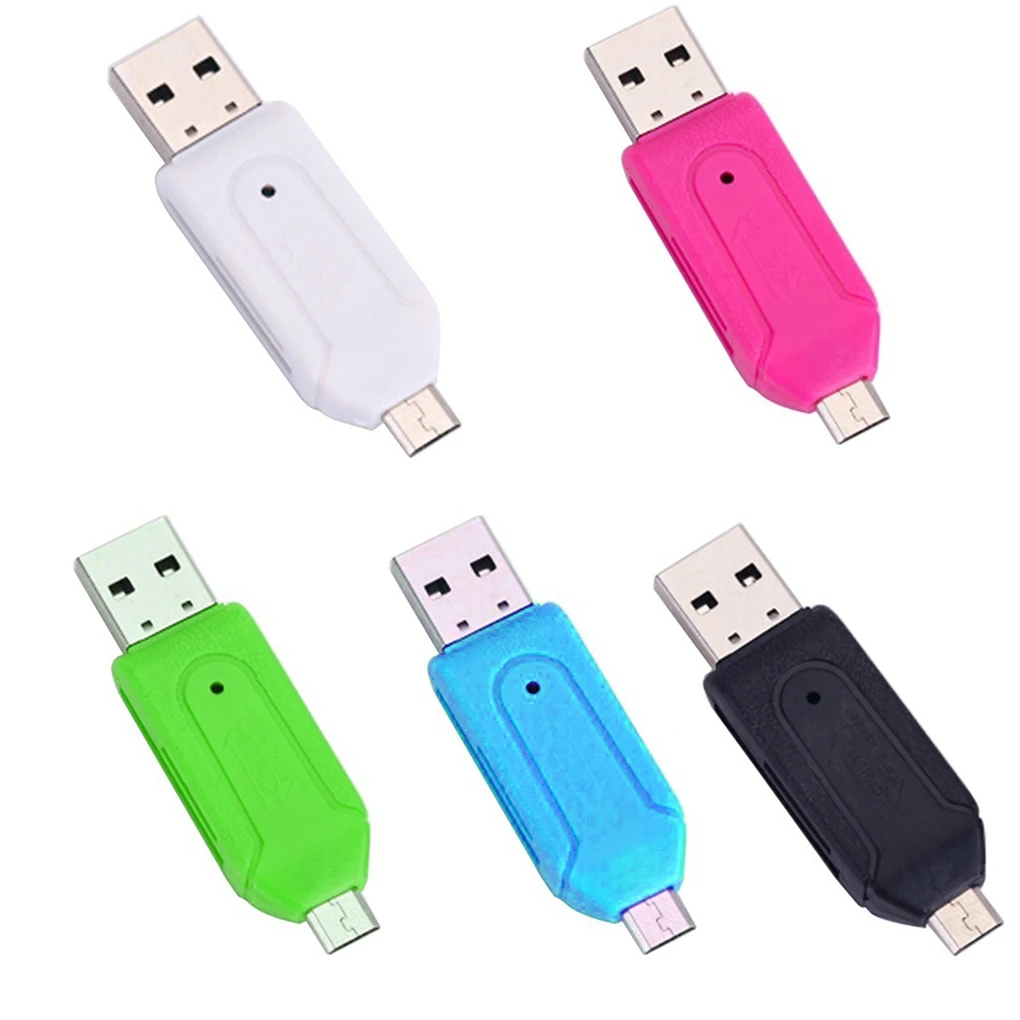 Cámara de teléfono móvil SD TF Mini SD SDHC tarjeta de memoria Micro USB 2 0 OTG adaptador de lector de tarjetas