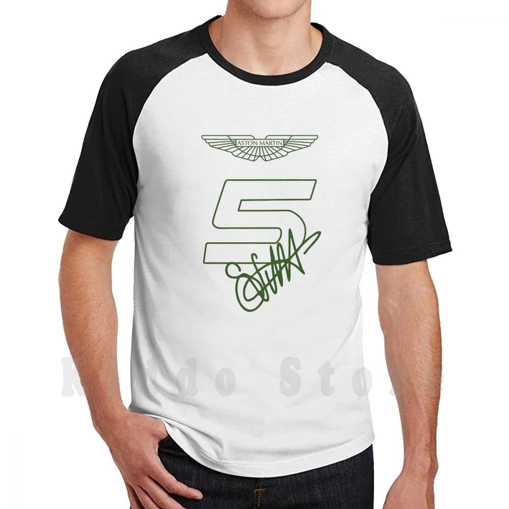 Vettel 2021 T Shirt Men Cotton Cotton S-6xl Aston Vettel Lance Stroll Force India Aston 2021 2021 Amr Motorsport Vettel Perez