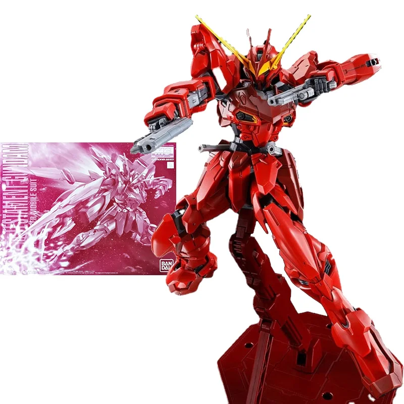 Bandai Gundam Model Kit Anime Figure MG ZGMF-X12A testone santo modello originale Gunpla Anime Action Figure giocattoli per bambini