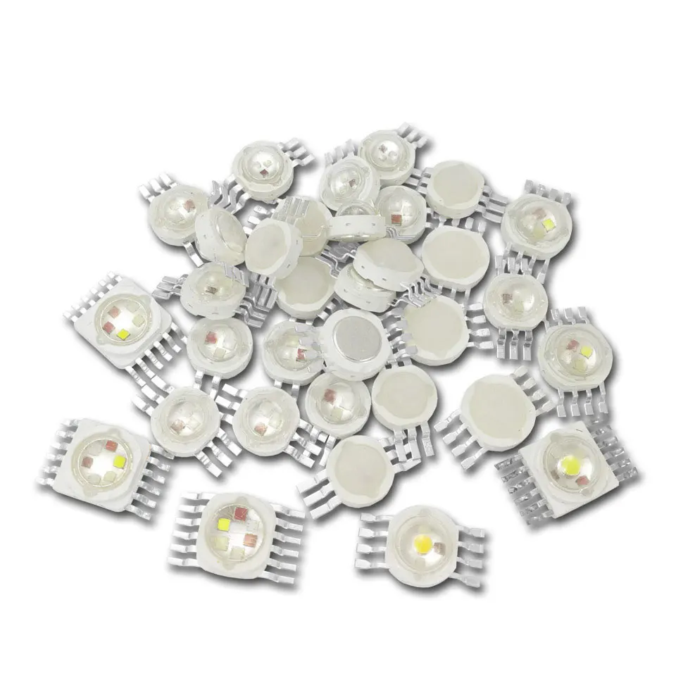 3W 9W 12W 15W 18W RGB RGBW RGBWY RGBWYV High Power LED Chip 4/6/8/10/12 pin Molding LED Stage Colorful Light Source Beads