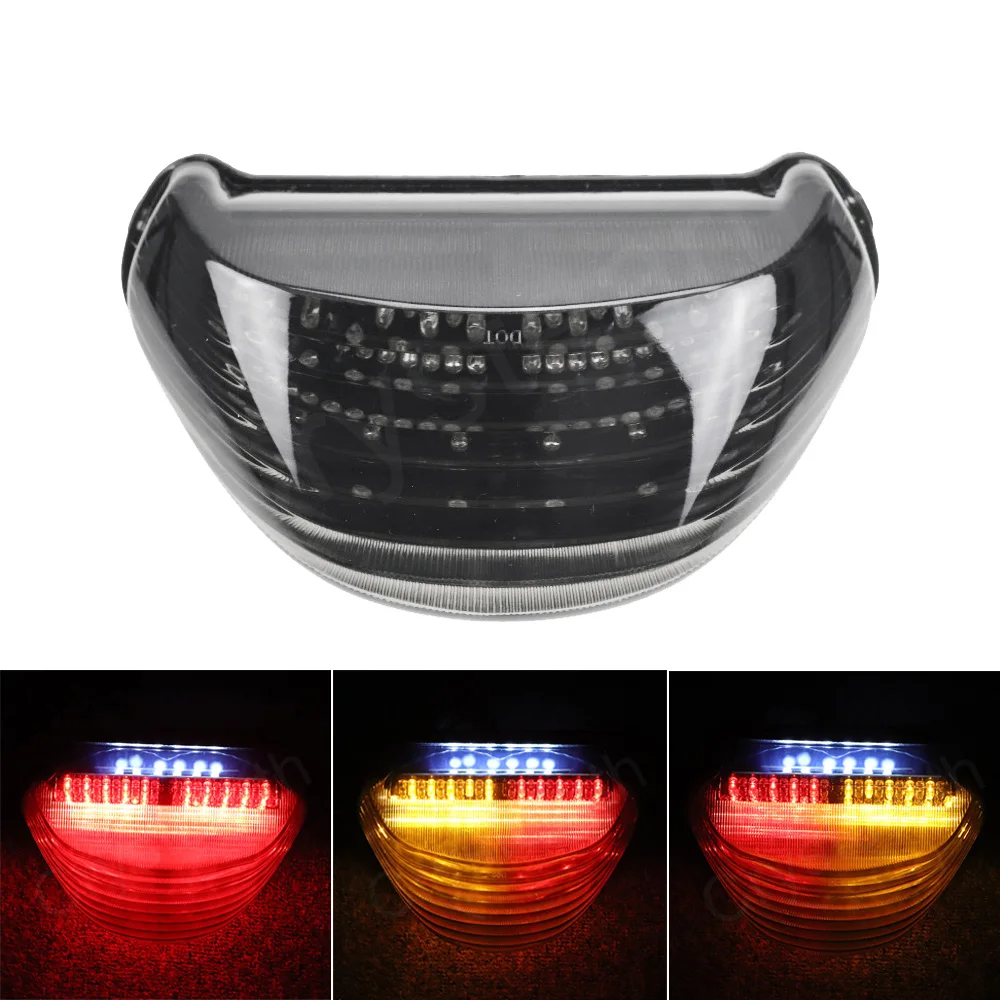 

Motorcycle Smoke Tail Light Brake Turn Signals Integrated LED Light Lamp For Kawasaki ZX-12R ZX12R 2000 2001 2002 2003 2004 2005