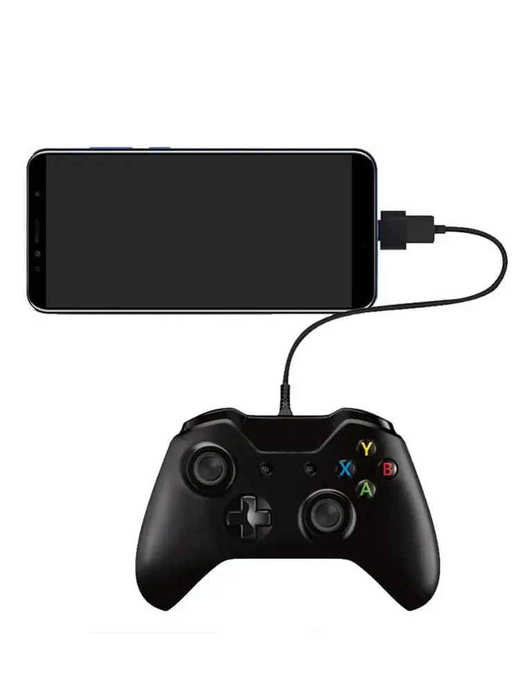 USB Type-C إلى USB محول كابل الشاحن أسود/أبيض