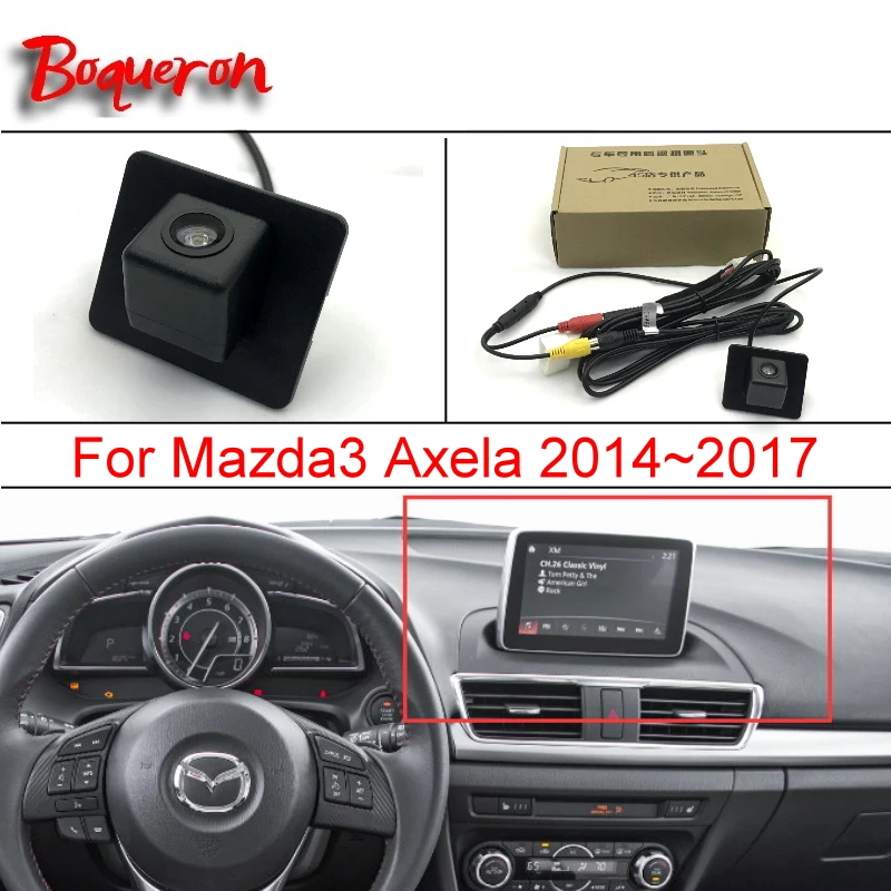 

For Mazda 3 Mazda3 Axela BM Sedan 2014~2018 / RCA & Original Screen Compatible Car Rear View Reverse Camera Sets