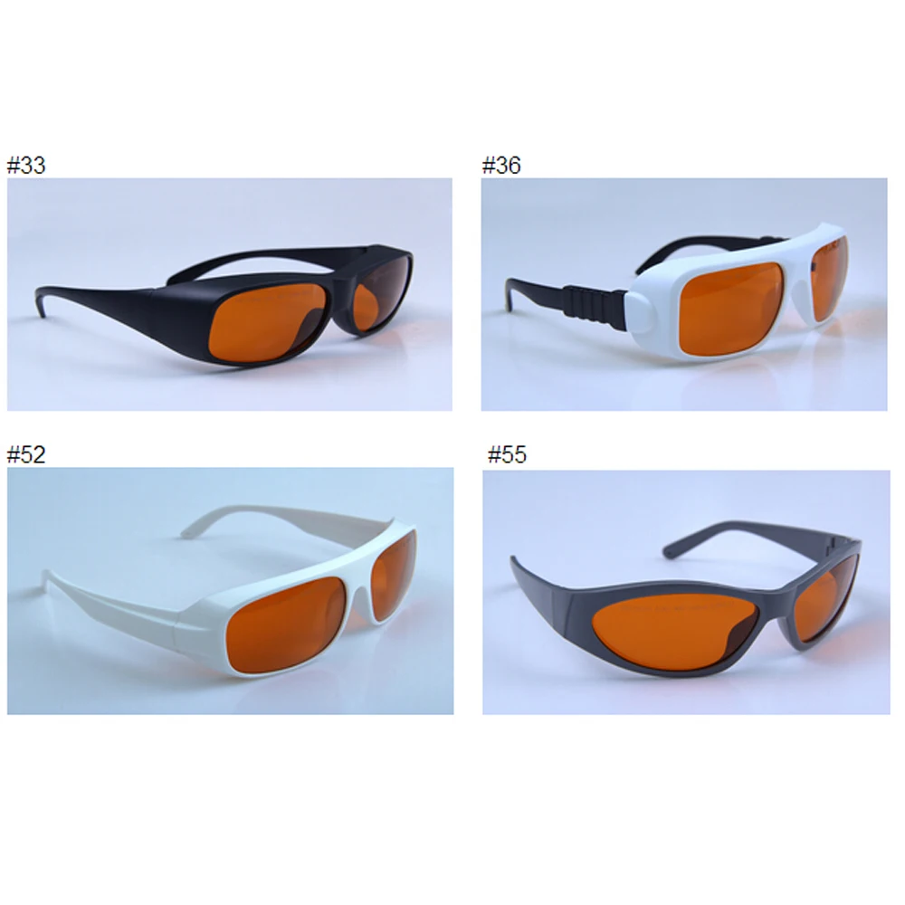 

180 - 532nm & 900 - 1080nm 532nm, 1064nm Laser Safety Glasses Protective Laser Light Glasses Goggles Transmittance: 22%