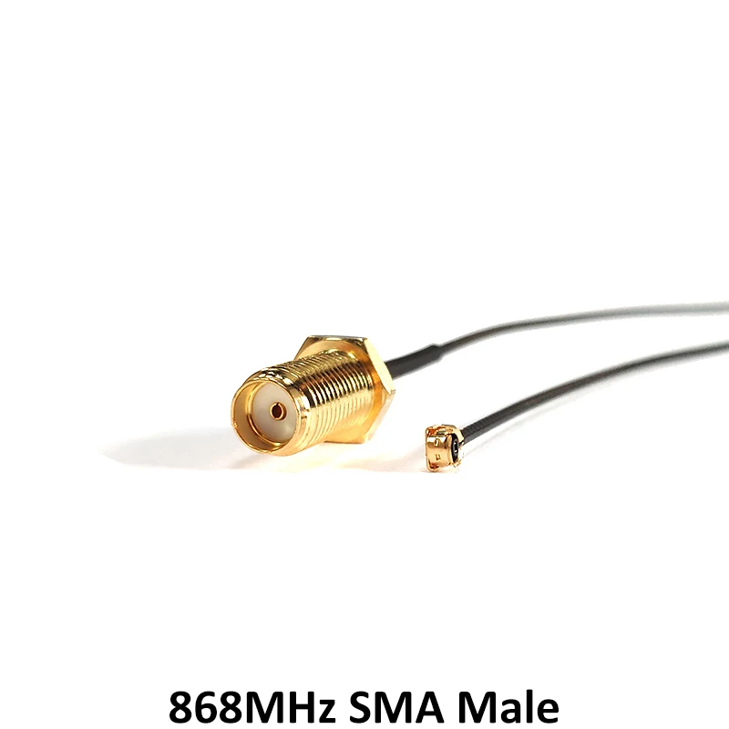 GRANDWISDOM 5pcs 868mhz antenna 2dbi sma male 915mhz lora antene module lorawan ipex 1 SMA female pigtail Extension Cable