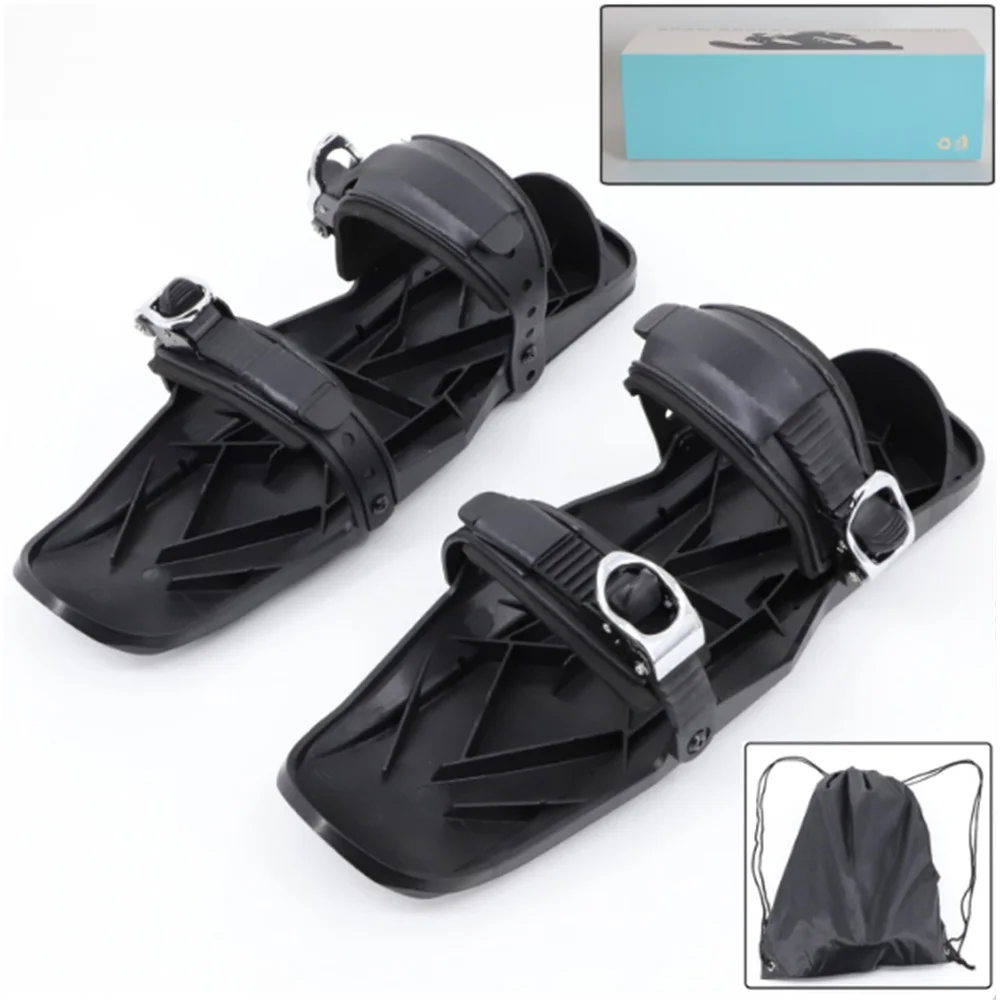Tragbare Mini Ski Skates für Schnee, kurze Skiboard Snow blades, hohe Qualität, verstellbare Bindungen, Ski schuhe – Detail 4