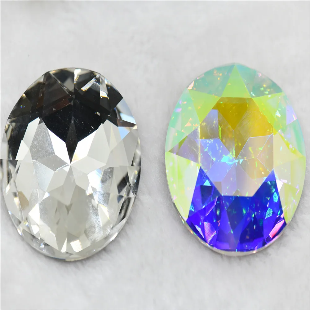 2PCS 50mm k9 Large Crystal Round Glass Rhinestones Jewels Making