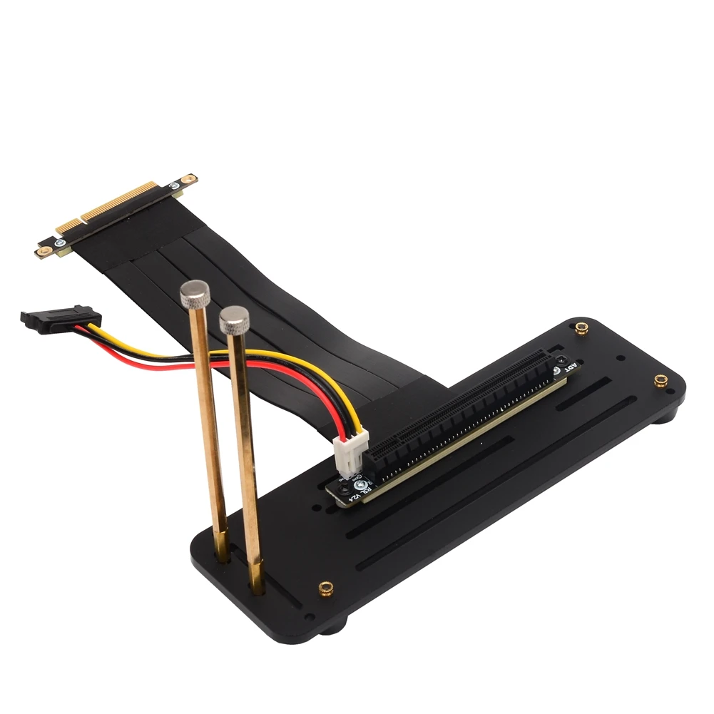 RTX 3060 PCIe X8 to X16 Male to Female Riser Cable ETH Mining Motherboard Extension with Vertical Graphics Card Base Board