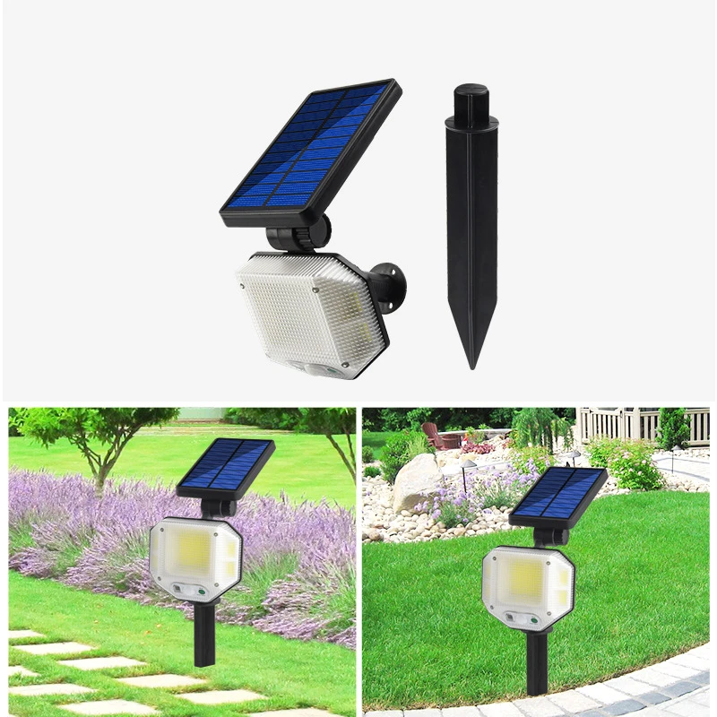 

LED Solar Landscape Spotlights Waterproof Wall Light Outdoor Solar Landscaping Wall Lamp for Pathway Yard Patio and Courtyard