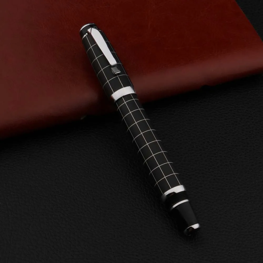 Luxury High Quality 005 Frosted BLACK Rollerball Pen Signature INK PEN Spinning BALL POINT PEN Stationery Office Supplies