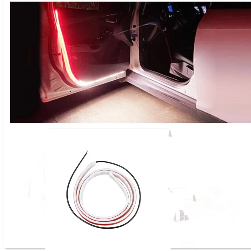 Car Door Welcome Light LED Safety Warning Strobe For Toyota yaris corolla rav4 auris Prius Camry C-HR CHR Prado Venza Sienna FJ