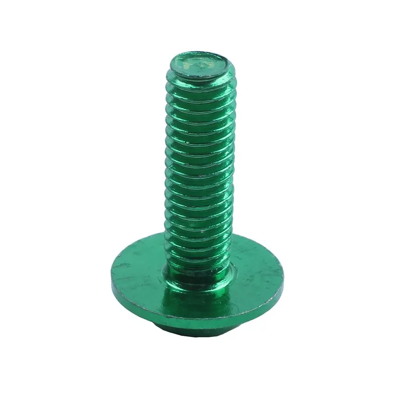 20 Pcs Green Aluminum Alloy Motorcycle Hexagonal Bolts Screws M6