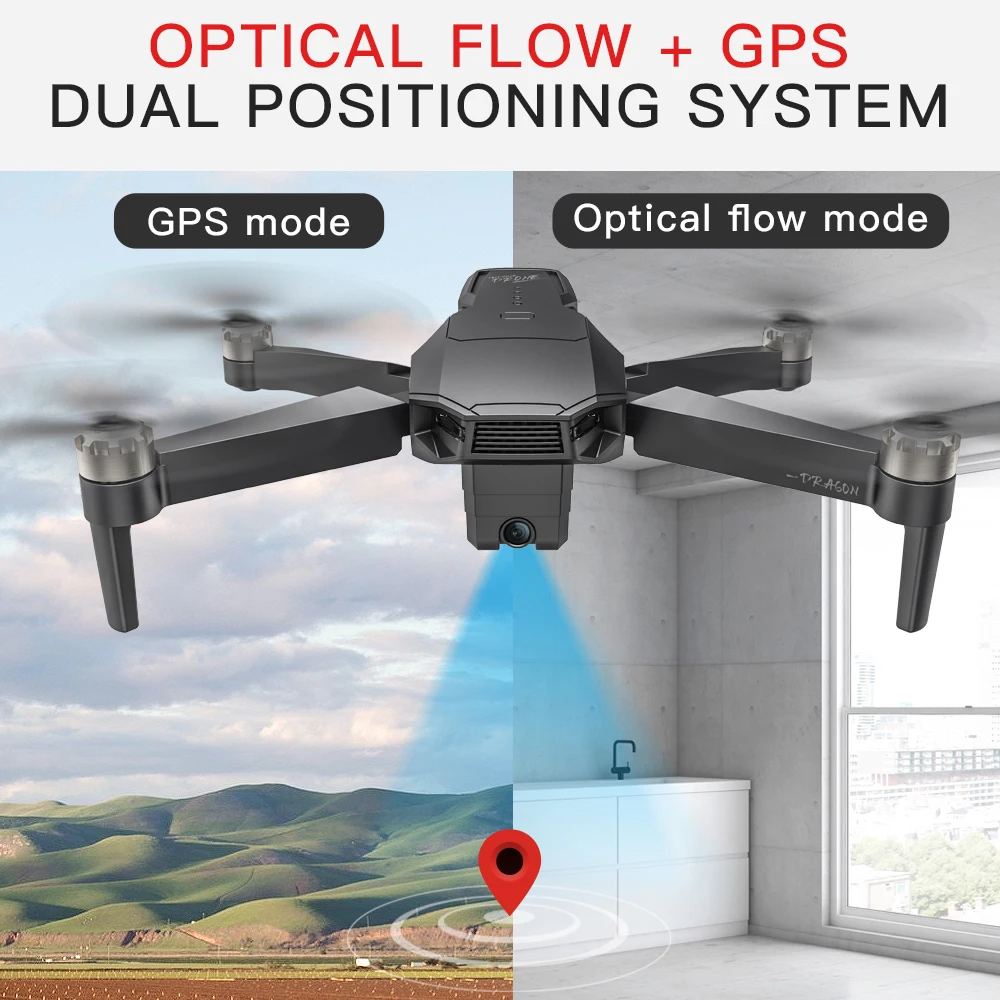 KF107 GPS RC Drone with 4K HD Dual Camera Gesture Control 25 Minutes 1.5KM 5G Wifi FPV Brushless Motor Dron VS F11 Zen K1 SG906