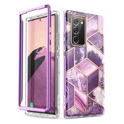 For Samsung Galaxy Note 20 Case 6.7 inch (2020) I-BLASON Cosmo Full-Body Glitter Marble Cover WITHOUT Built-in Screen Protector