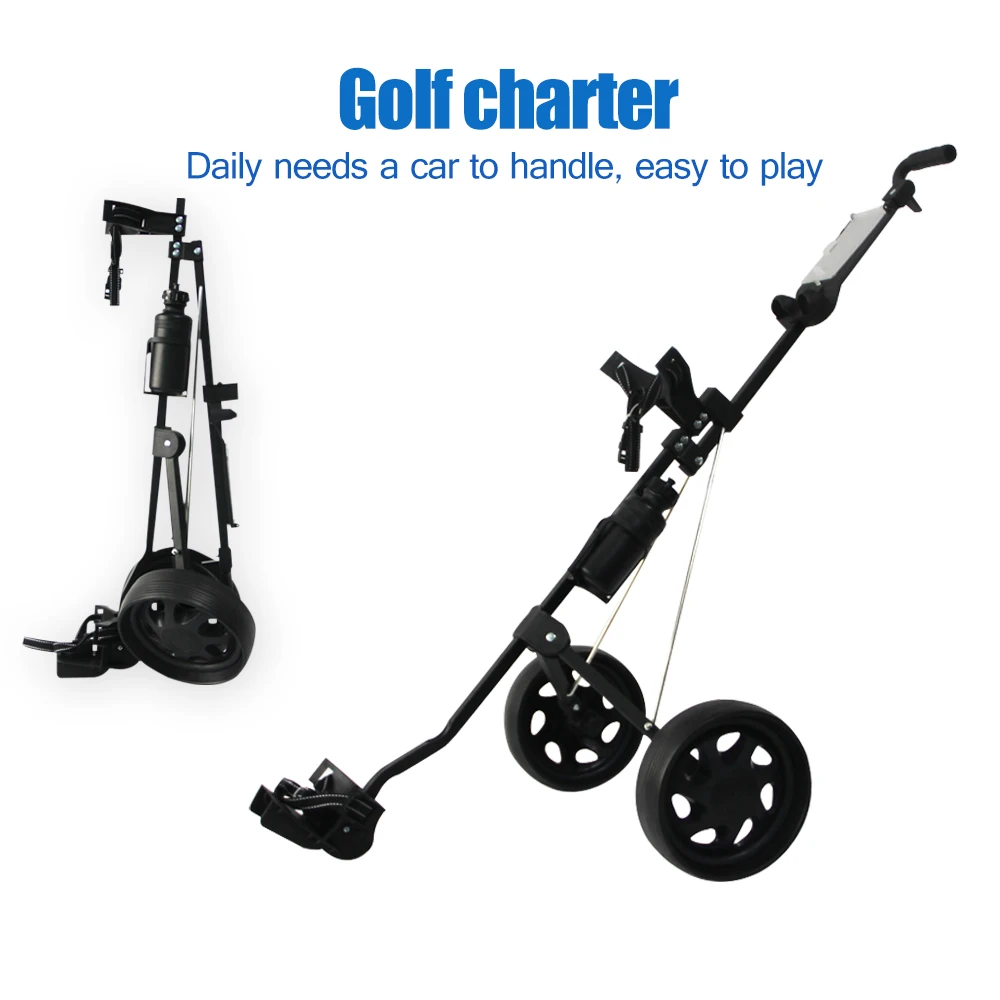 Chariot poussoir de golf à 3 roues, accessoire de golf, 1 pièce