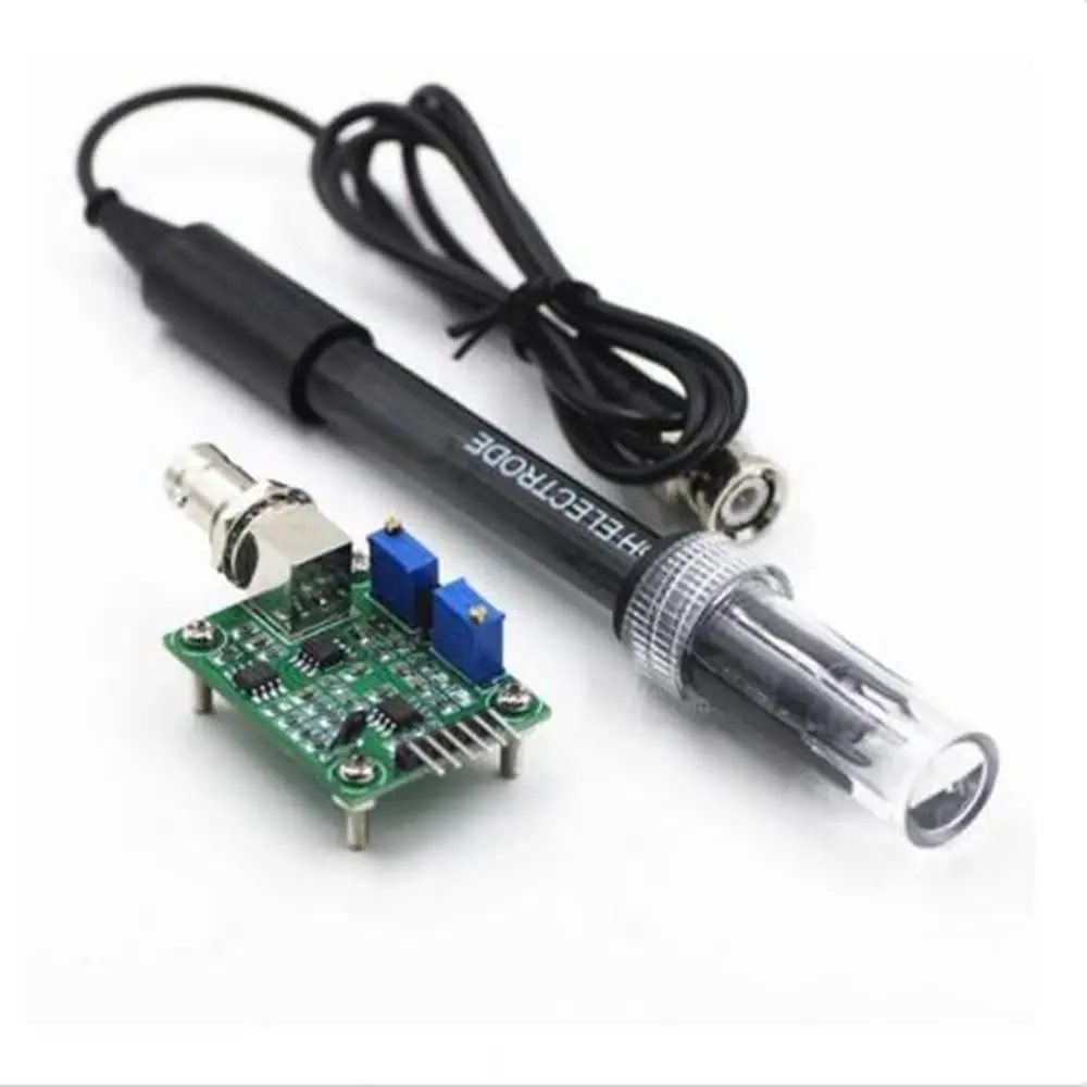 Modulo sensore di rilevamento valore PH liquido Sonda elettrodo PH Scheda di controllo monitoraggio BNC per controllo sonda elettrodo Arduino BNC