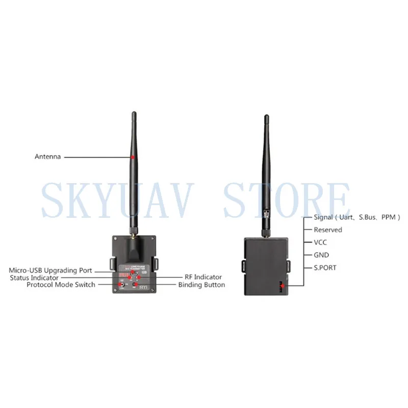 NEW SIYI FM30 Radio Module with Datalink Telemetry Bluetooth Receiver OpenTX Racing Drones 2.4G 30KM FM30 Transmitter