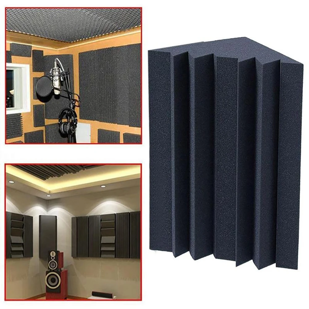 Sponge Soundproofing Foam Acoustic Bass Trap Corner Absorbers studio foam sound insulation for Meeting Studio Room