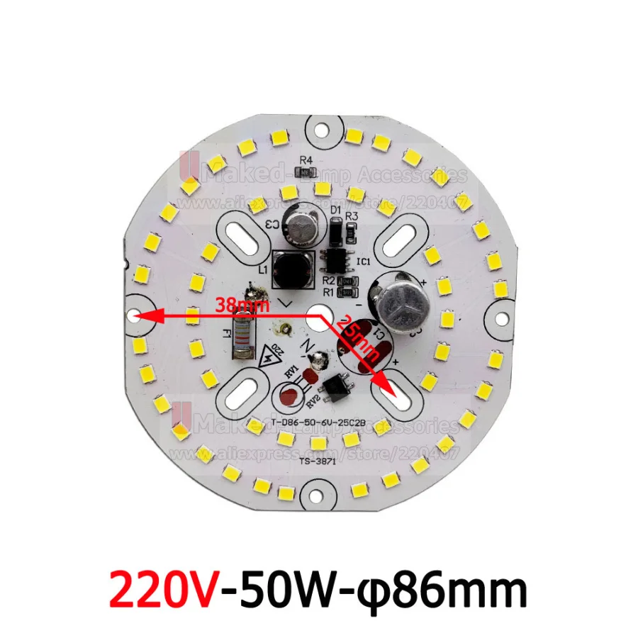 80W 150W AC 220v led pcb SMD2835 50W 100W  integrated ic driver, Led beads smart IC SMD, Led Light Source For high bay light