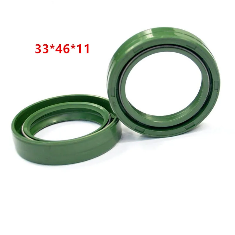 33*46*11 Front Fork Damper Oil Seals Set For Kawasaki KX65 2000-2021 BN125 Eliminator 01-09 KLX140 KLX140L 2008-2018