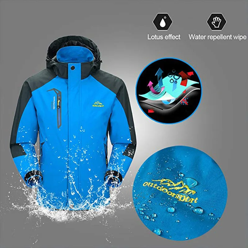 Men\'s Ski Suit Jacket Thermal Warmth Snowboarding Jacket Breathable Plus Size Sports Jacket For Camping Snowing Free Shipping