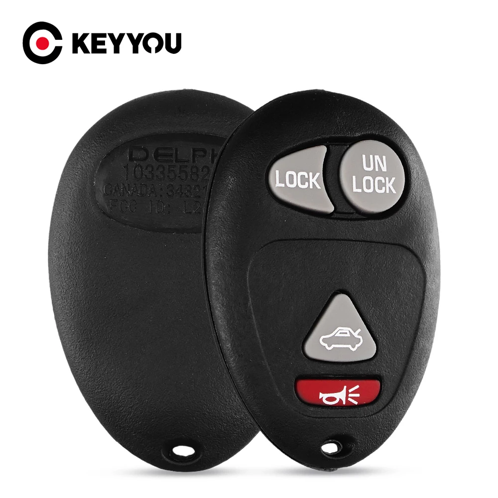 

KEYYOU 3 + 1 кнопки Новый дистанционный ключ-брелок от машины замена для GM/Chevy/Buick рандеву 2002 - 2007 с 3 + 1 Кнопкой