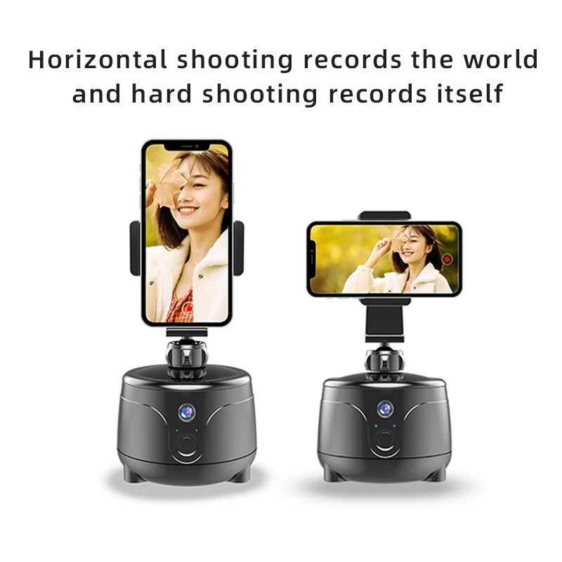 360 Face Tracking Object Stick Photo vlog Camera Live Video Record Phone Holder