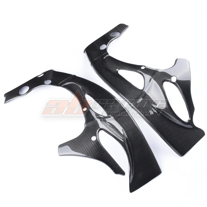 Motorcycle Side Frame Cover Protection Frame Cover Trim Spoiler For Yamaha R1 2009 - 2014 Full Carbon Fiber 100%